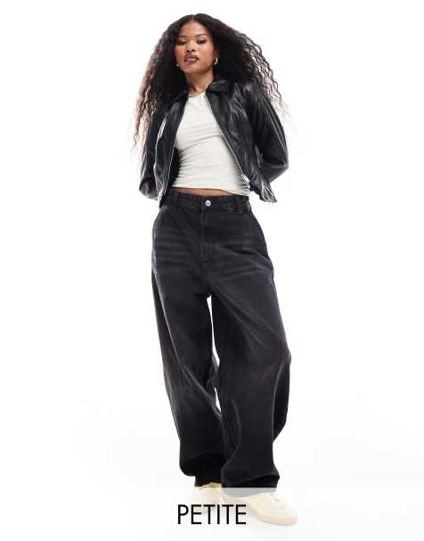 Bershka Petite - Jean style skateuse - Noir - view 1