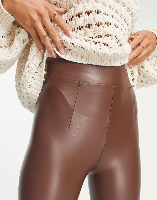 Bershka legging cuir hot sale