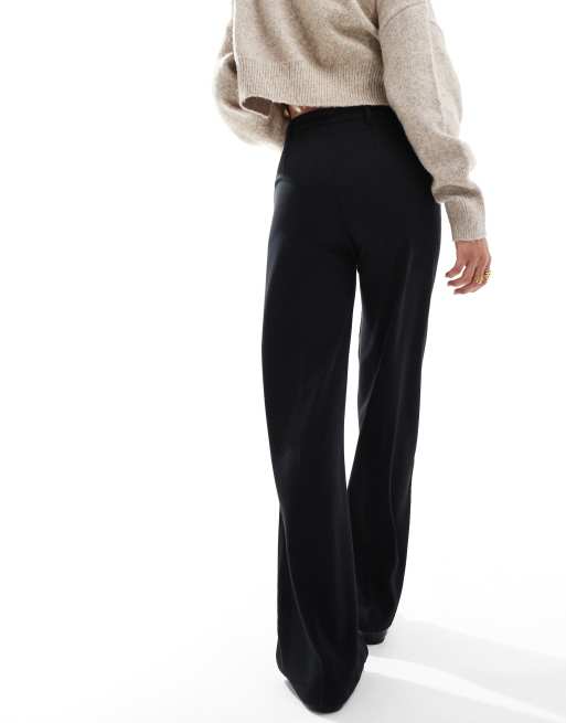 Bershka Petite - Pantalon dad large - Noir, 4 de 5
