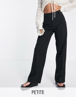 Bershka Petite - Pantalon large ajusté coupe dad ample - Noir | ASOS