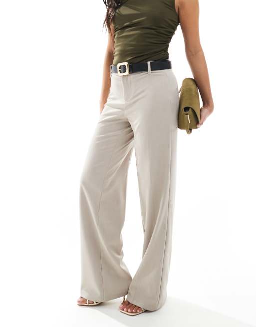 Pantalon Beige Pantalon HabillÃ©e Femme Ensemble Ample Pour Femme