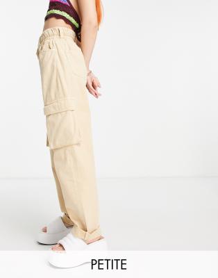 Bdg Sand Linen Multi-Pocket Cargo Pant in Beige at Urban Outfitters