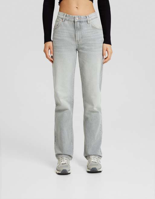 Bershka straight jeans hot sale