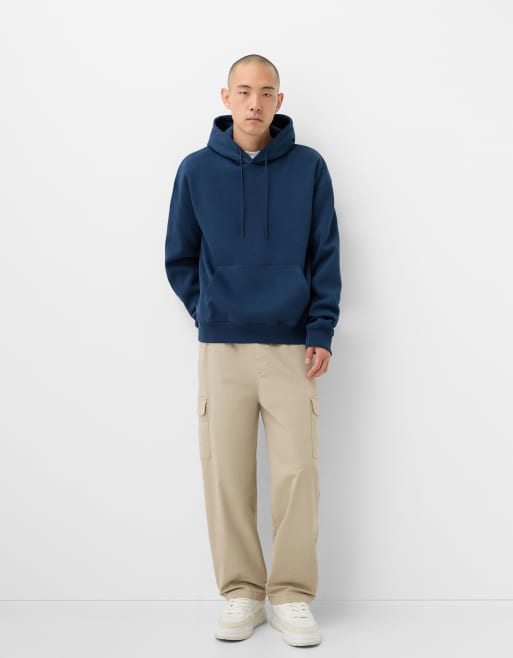 Bershka – Piaskowe spodnie bojówki