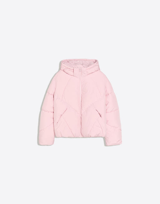 Bershka piumino con cappuccio rosa, 6 di 6