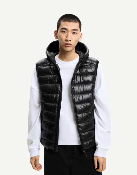 Bershka - Piumino smanicato leggero nero - view 1