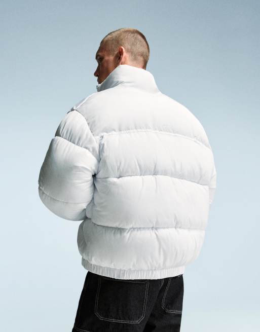 Bershka - Piumino tecnico bianco, 4 di 4