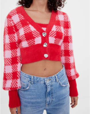 bershka cardigan top