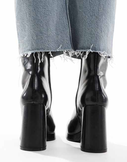 Bershka xl platform ankle boots hot sale
