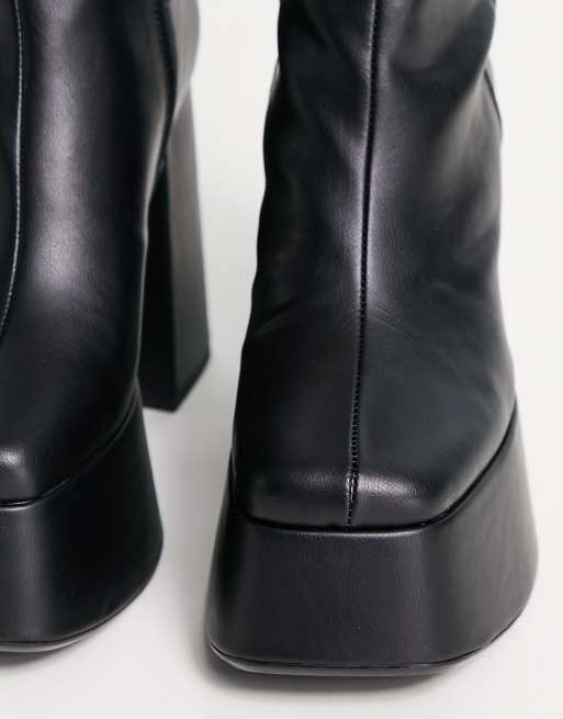 Bershka best sale heeled boots