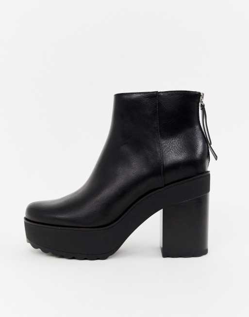 Bershka platform hot sale heeled boot