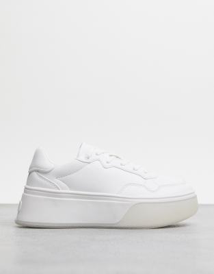 white platform sneakers asos