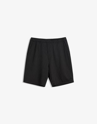 8ヤーズ♪ Pleated Shorts [Women’s] ブラック M High-waisted pleated shorts - Women