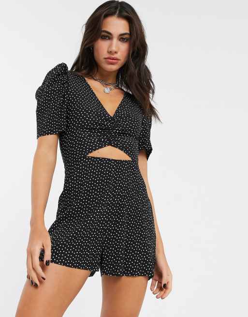 Asos polka store dot playsuit