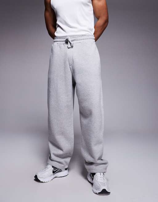 Bershka plush balloon fit trousers in stone