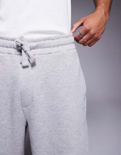 Bershka plush balloon fit trousers in stone