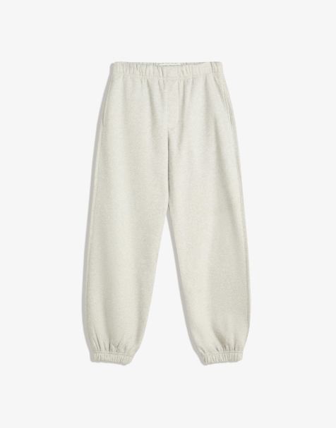 Bershka Plush joggers in light grey - view 1