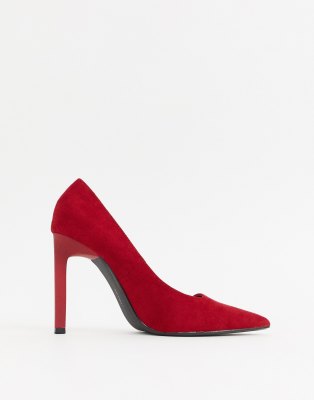 bershka red heels