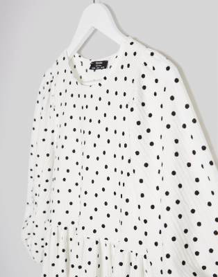 polka dot smock dress