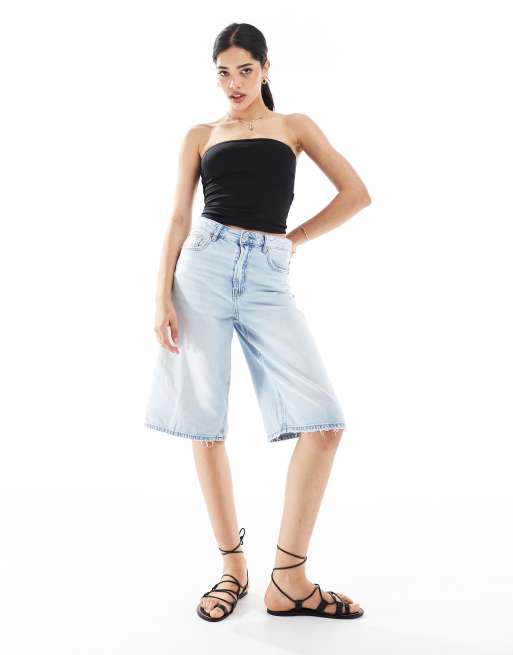 Bershka - Top bandeau en polyamide - Noir