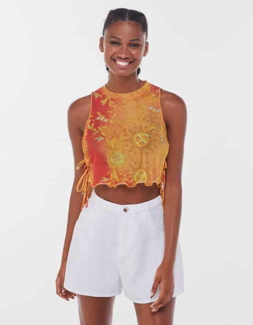 Mesh top sale orange