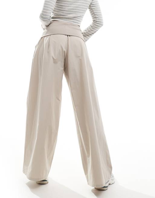 【BAON】Heartonme Pintuck Wide Slacks Free Fall High-Waist Pants - Amethyst Smoke | Billabong