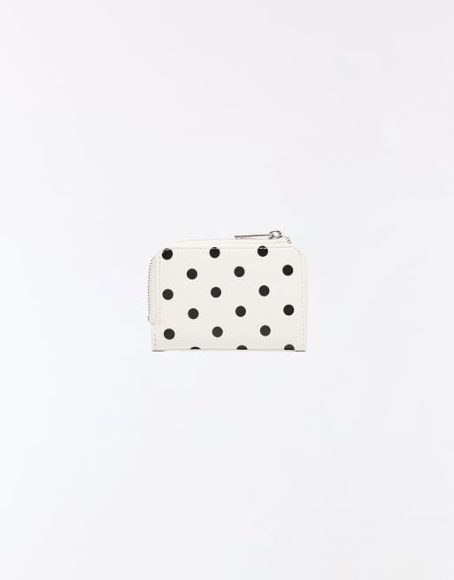 Bershka porte-monnaie à pois blanc, 2 de 4