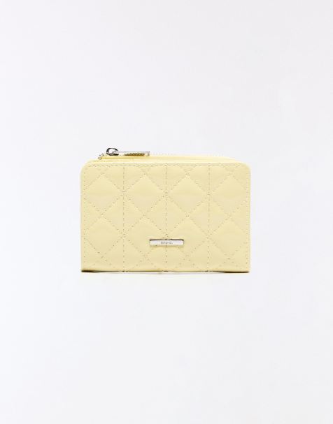 Bershka - Porte-monnaie effet verni - Jaune - view 1
