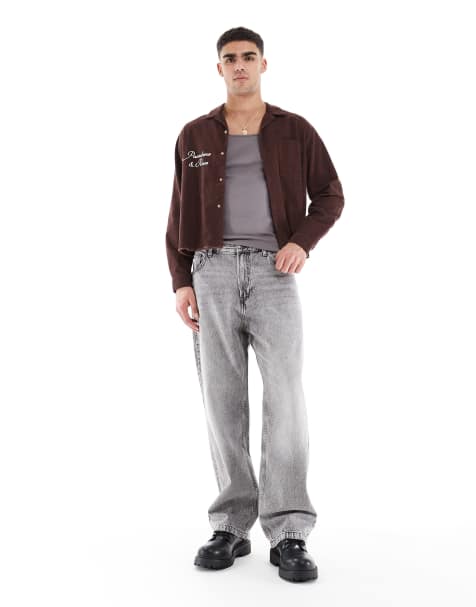 Bershka - Posede jeans i grå - view 1