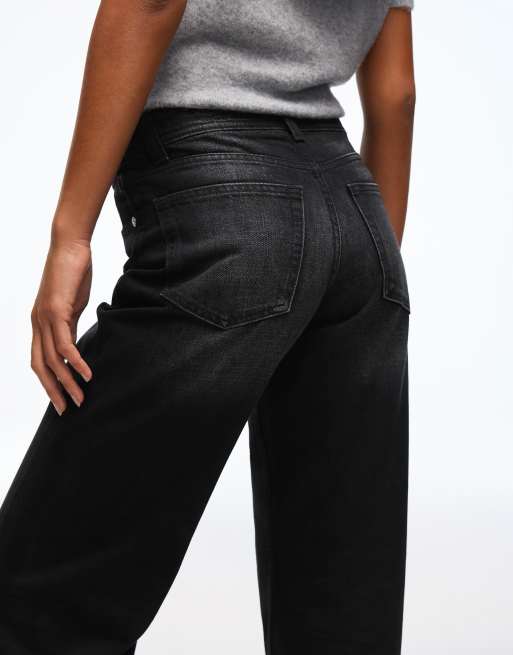 Bershka - Posede jeans i sort, 2 af 4
