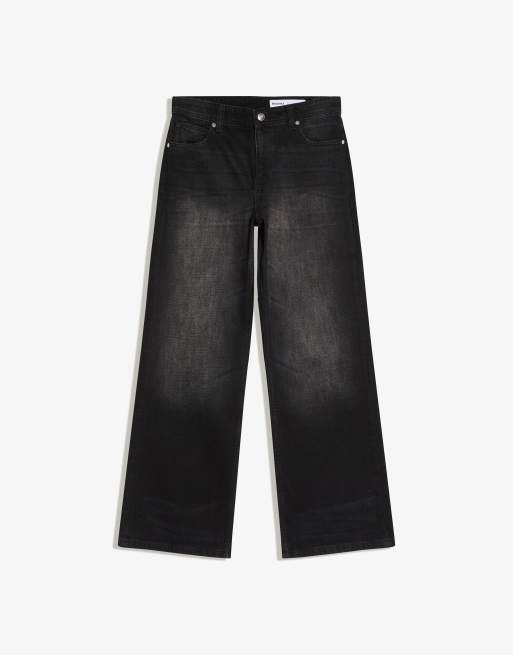 Bershka - Posede jeans i sort, 4 af 4
