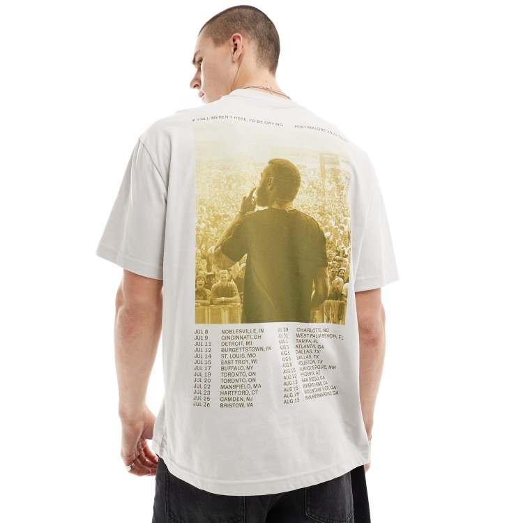 Tシャツ・カットソー Abercrombie & Fitch Cropped Post Malone Graphic Tee Tシャツ・カットソー Abercrombie & Fitch Cropped Post Malone