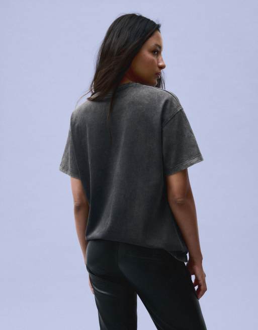 Bershka Practical magic t-shirt oversize à manches courtes noir, 3 de 5