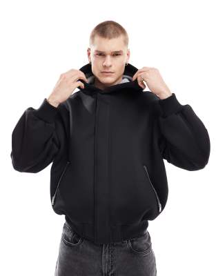 premium boxy fit jacket in black