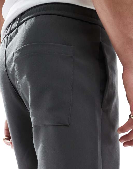 Bershka premium shorts in charcoal - part of a set