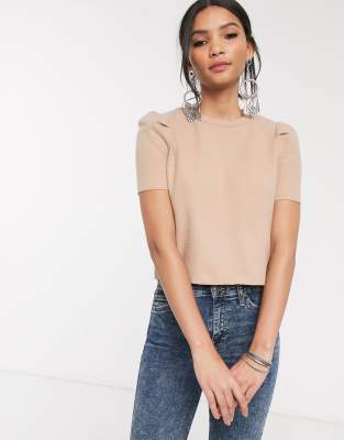 asos puff sleeve top