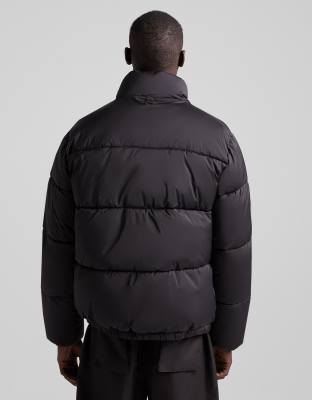 bershka black puffer