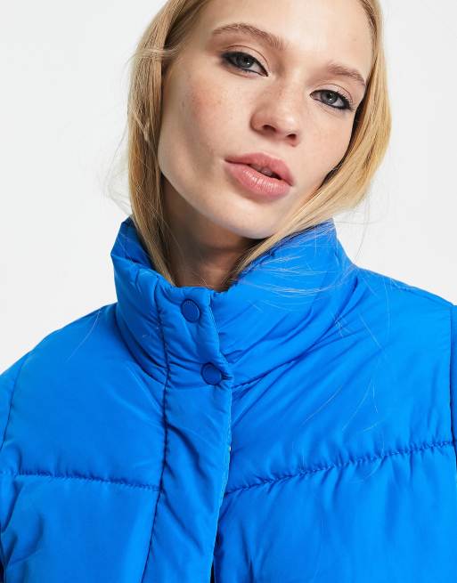 Bershka puffer jacket in blue , 3 of 4