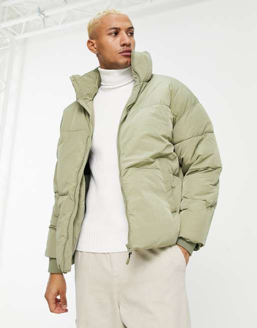 Bershka khaki jacket best sale