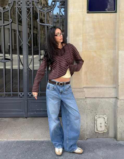 Bershka - Pull à capuche - Marron - view 1