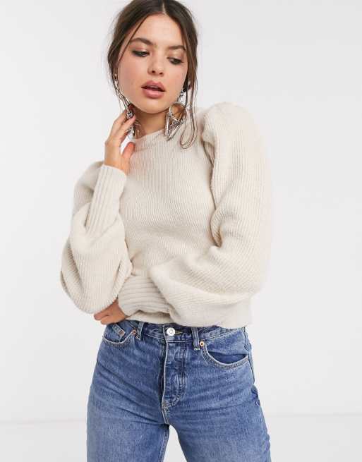 Pull manche bouffante bershka new arrivals