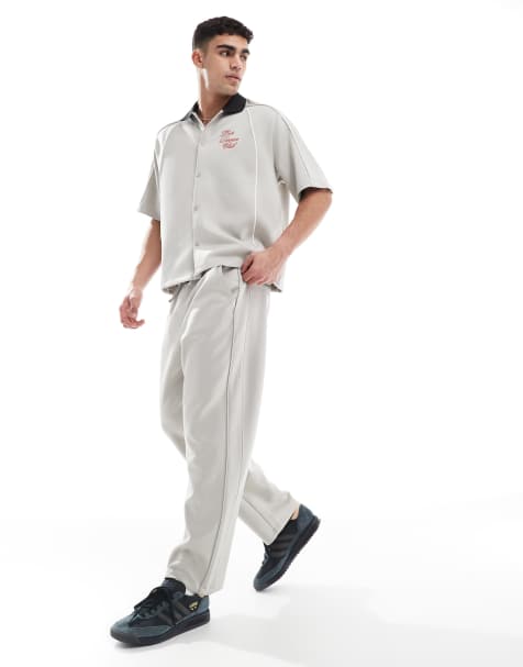Bershka pull-on pants in gray - part of a set - view 1