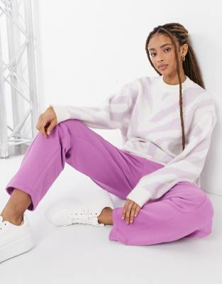 Bershka – Pullover mit Zebramuster in 