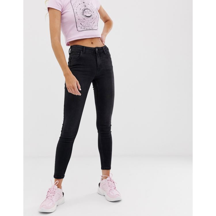 Bershka push up jean in black ASOS