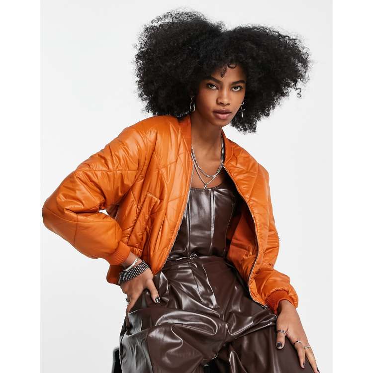 Bershka 2025 orange jacket