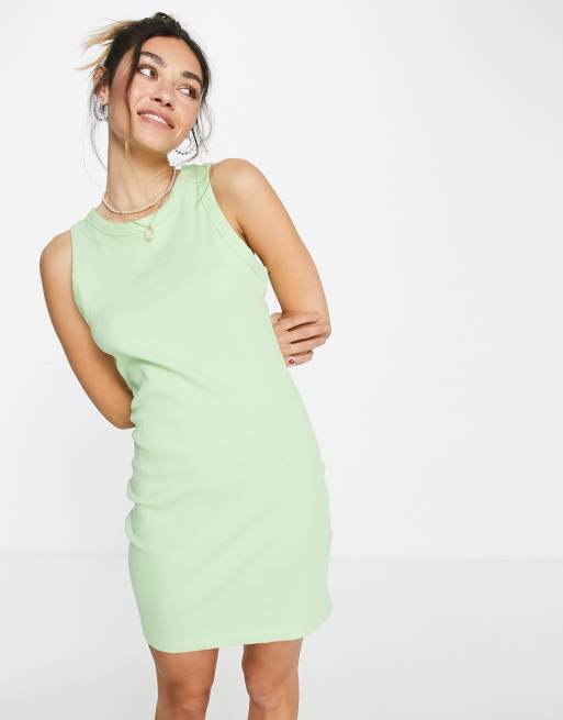 mint green tank dress