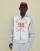 Bershka Raglan print hoodie in grey