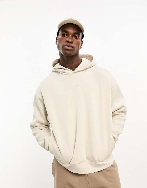 Beige store men hoodie