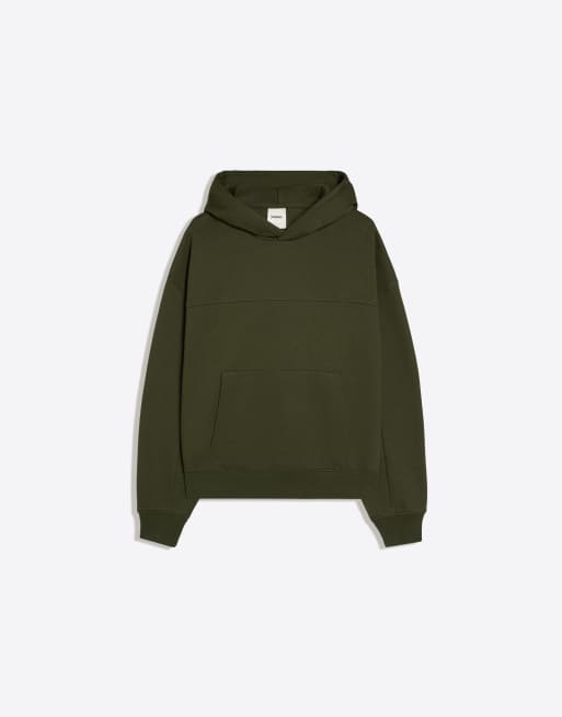Bershka - Rechte hoodie in groen, 5 van 6