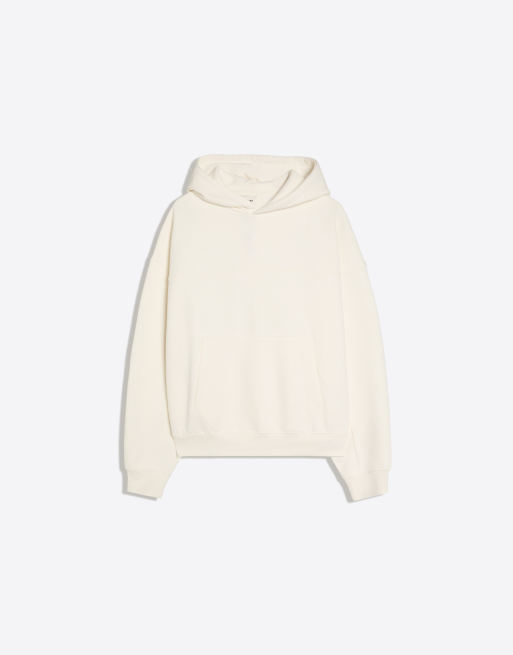 Bershka - Rechte hoodie in wit, 5 van 6